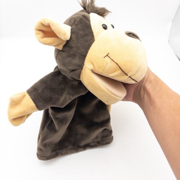 Safari Animal Hand Puppet Betterline Movable Mouths 9.5” Monkey Chimpanzee Chimp - Picture 3 of 7